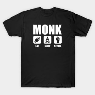 MONK Eat Sleep Strike T-Shirt